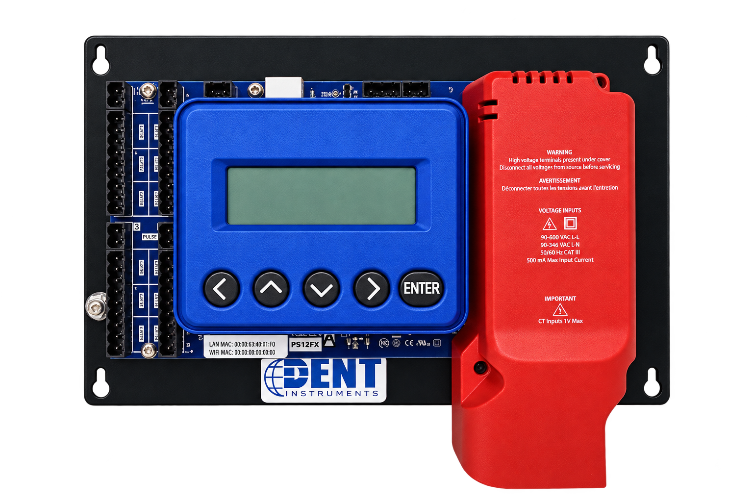 PS12FXPDN-3 PowerScout™ FLEX 12 Power Submeter - Plate, Display, Disabled