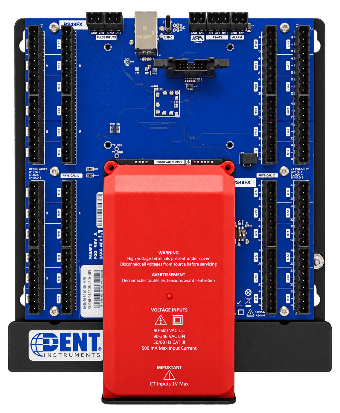 PS48FXPNN-2 PowerScout™ FLEX 48 Multi-Circuit Power Submeter - Plate, None, Disabled
